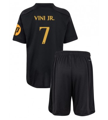 Real Madrid Vinicius Junior #7 Tredjeställ Barn 2023-24 Kortärmad (+ Korta byxor)